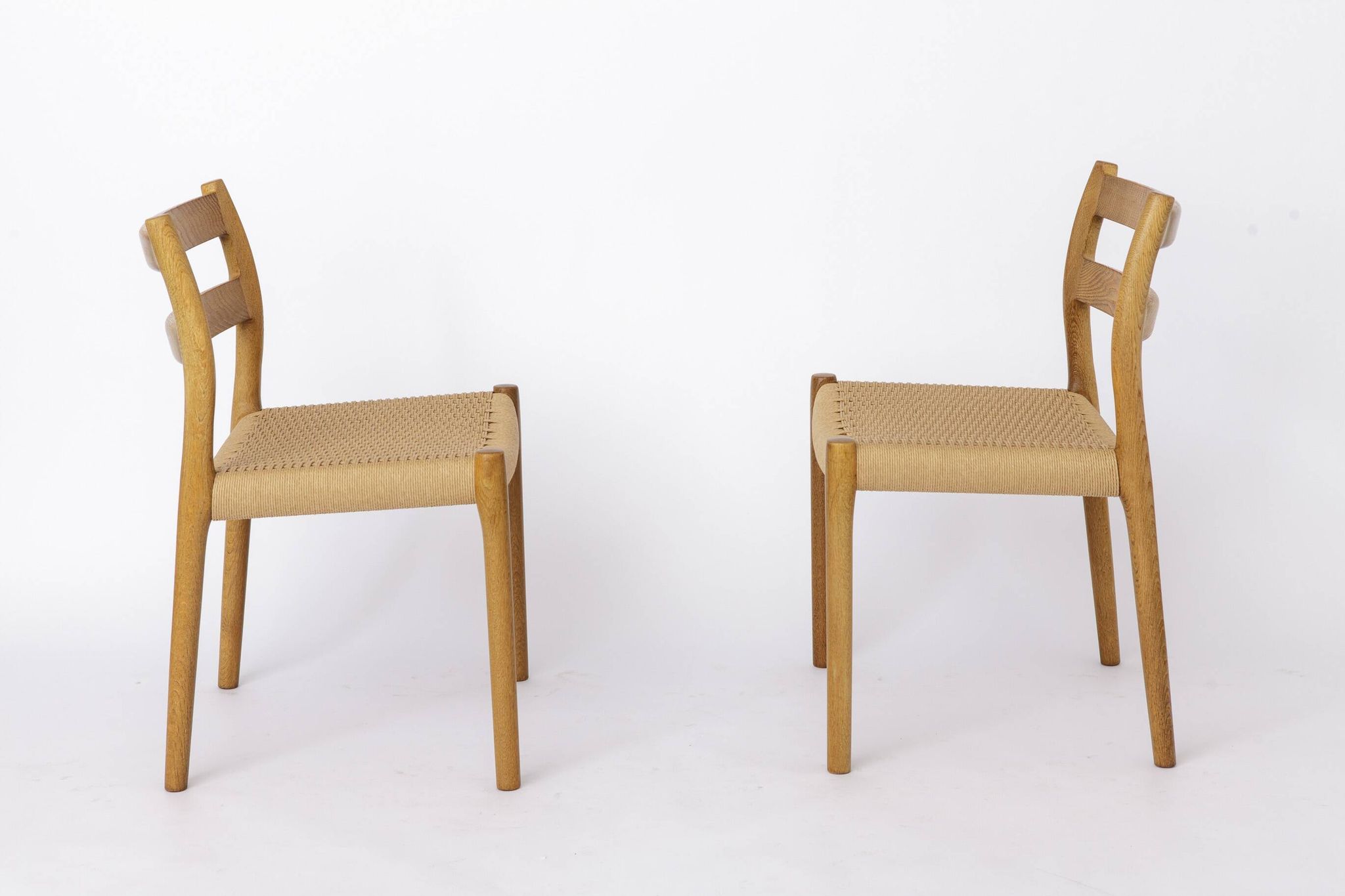 Niels Otto Møller Model 84 Dining Chairs Set of 4, Oak, 1970s Danish