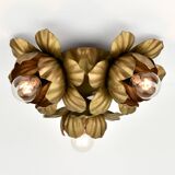 Plafonnier italien en tôle peinte, milieu du XXe siècle, années 1960