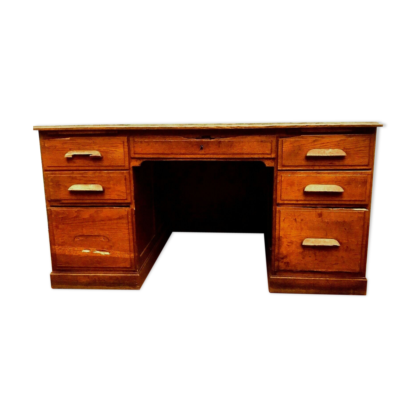 Flat office of administration in 20th century solid oak