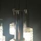 Lustre en verre et chrome par Massive Belgium