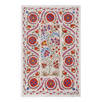 Hand knotted rug, vintage Turkish rug 145x214 cm