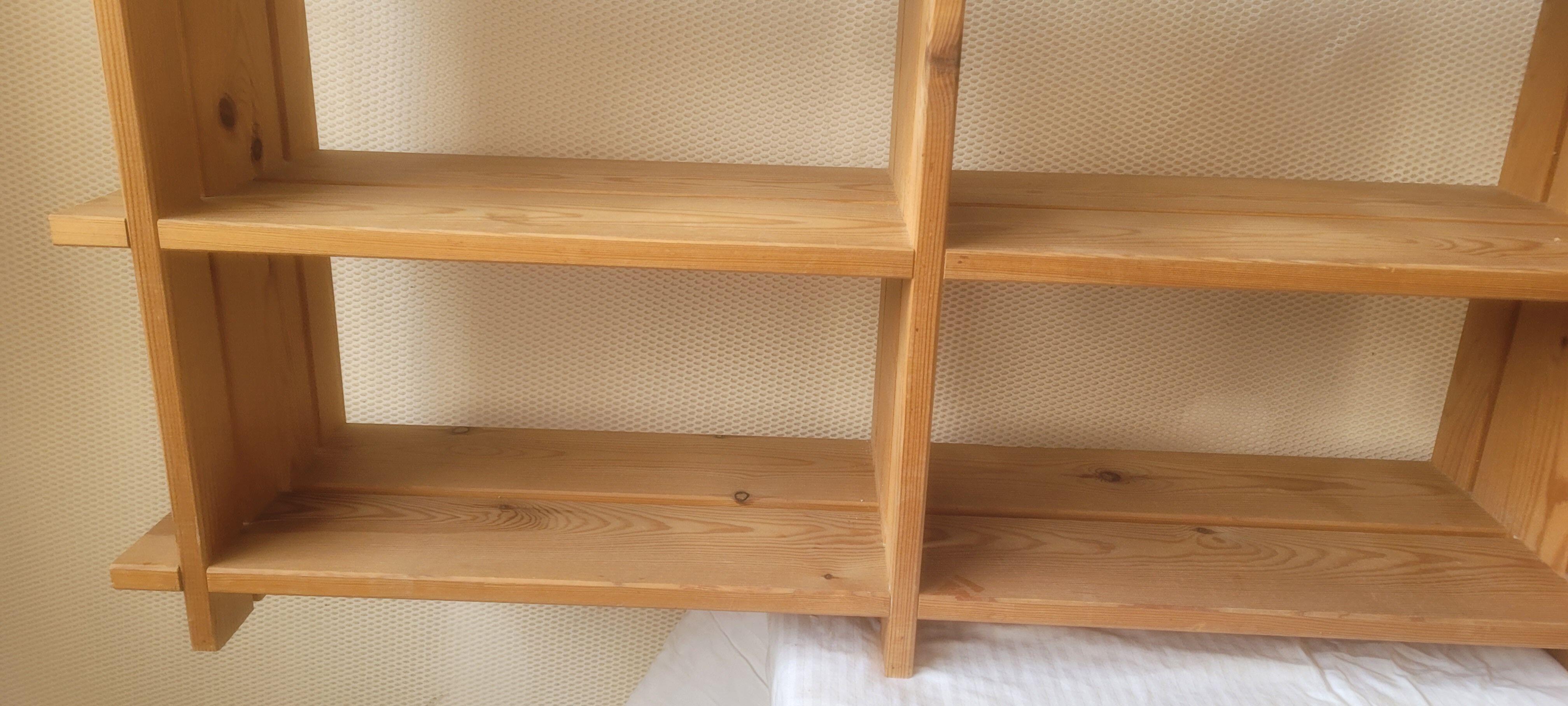 Vintage pine wall shelf