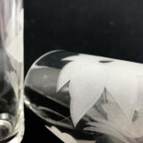 Orange service, vintage crystal water service. Year 50