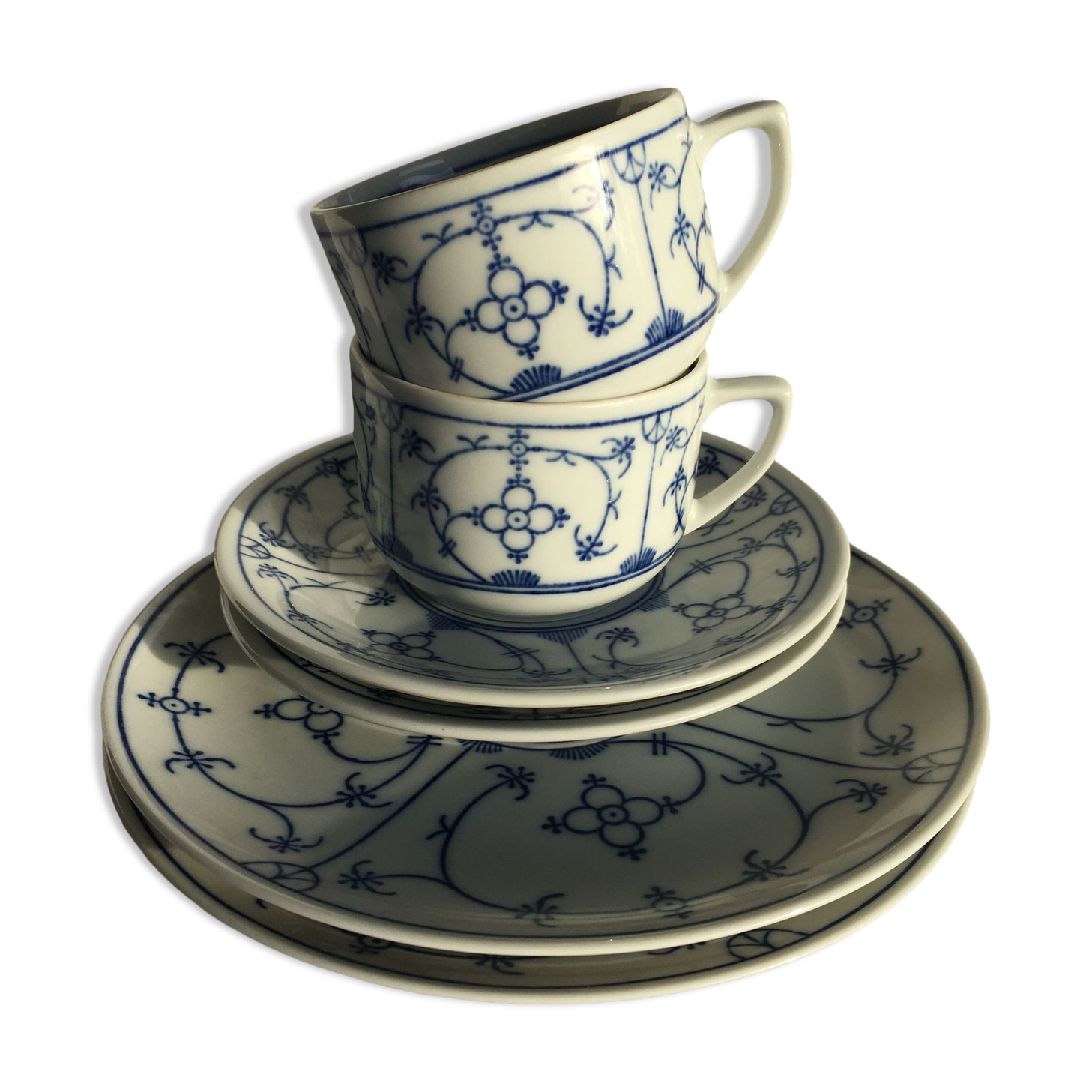 Porcelain breakfast tête-à-tête Winterling Schwarzenbach Bavaria