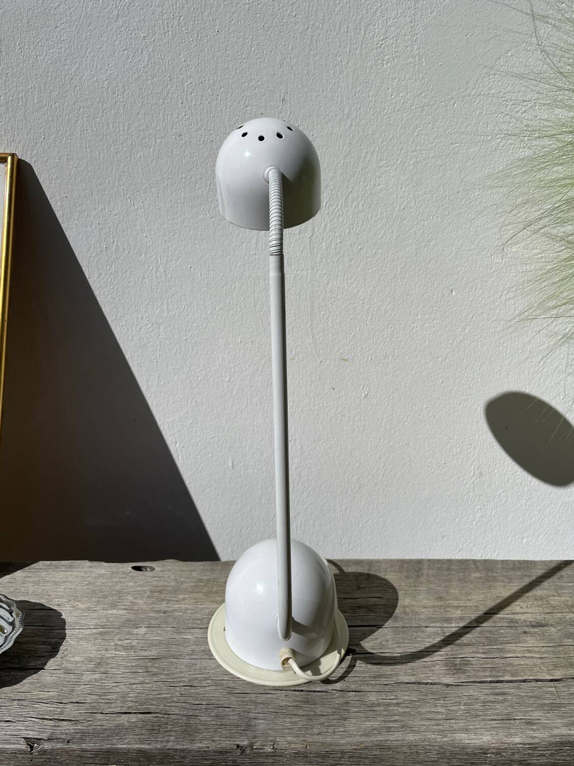 White metal lamp by Brama Italy