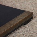 Round high wooden table, early 20th century craftsmanship.