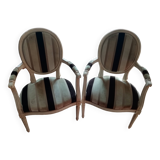 Set of convertibles and arm chairs