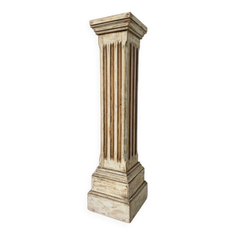 Colonne piédestal en bois 1900