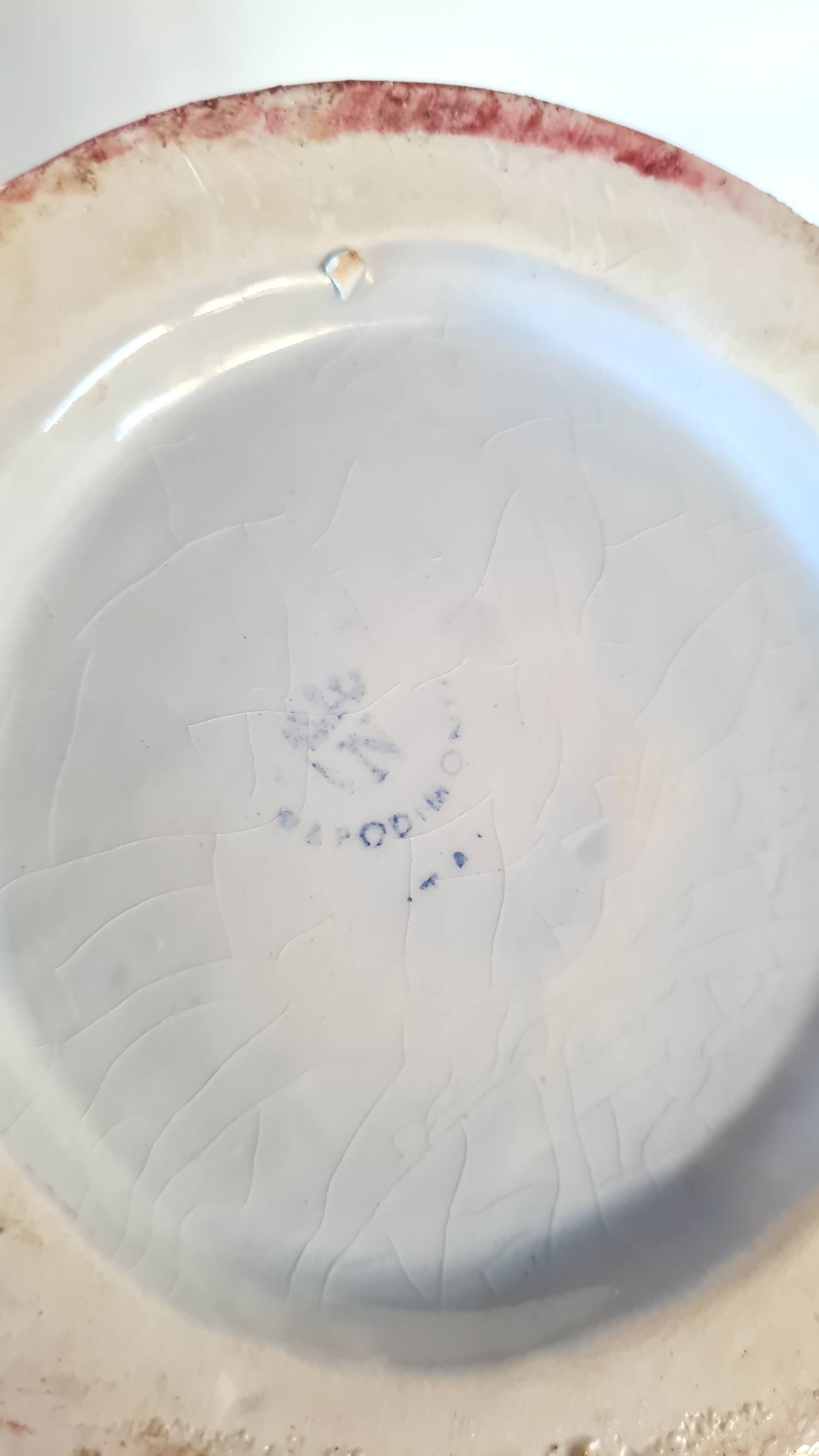 Capodimonte porcelain jug – Italy 20th century – floral decoration