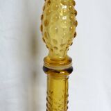 Carafe Empoli Italy Genie bottle in amber glass