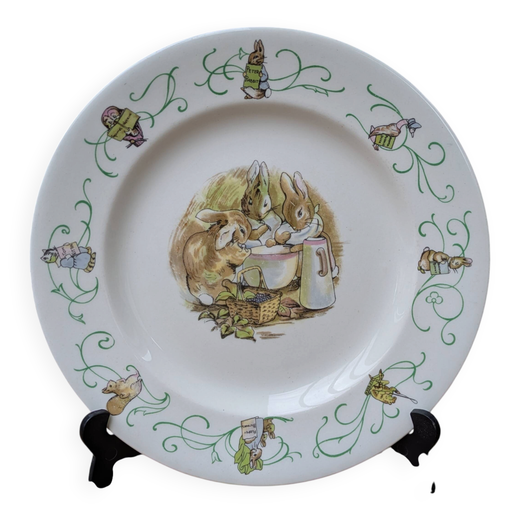 21cm plate Peter Rabbit Wedgwood Barlaston England Beatrix Potter