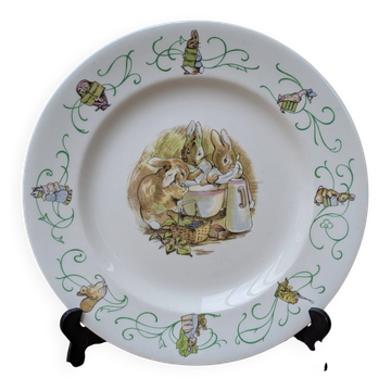 21cm plate Peter Rabbit Wedgwood Barlaston England Beatrix Potter