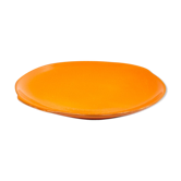 Plat rond et orange en céramique