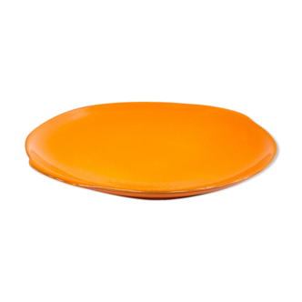 Plat rond et orange en céramique