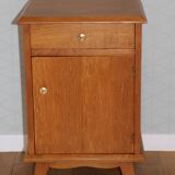 Light oak bedside table 1960