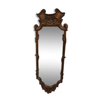 Miroir doré italien vintage 27x74cm