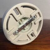 Round opal globe wall light with aluminum fixing