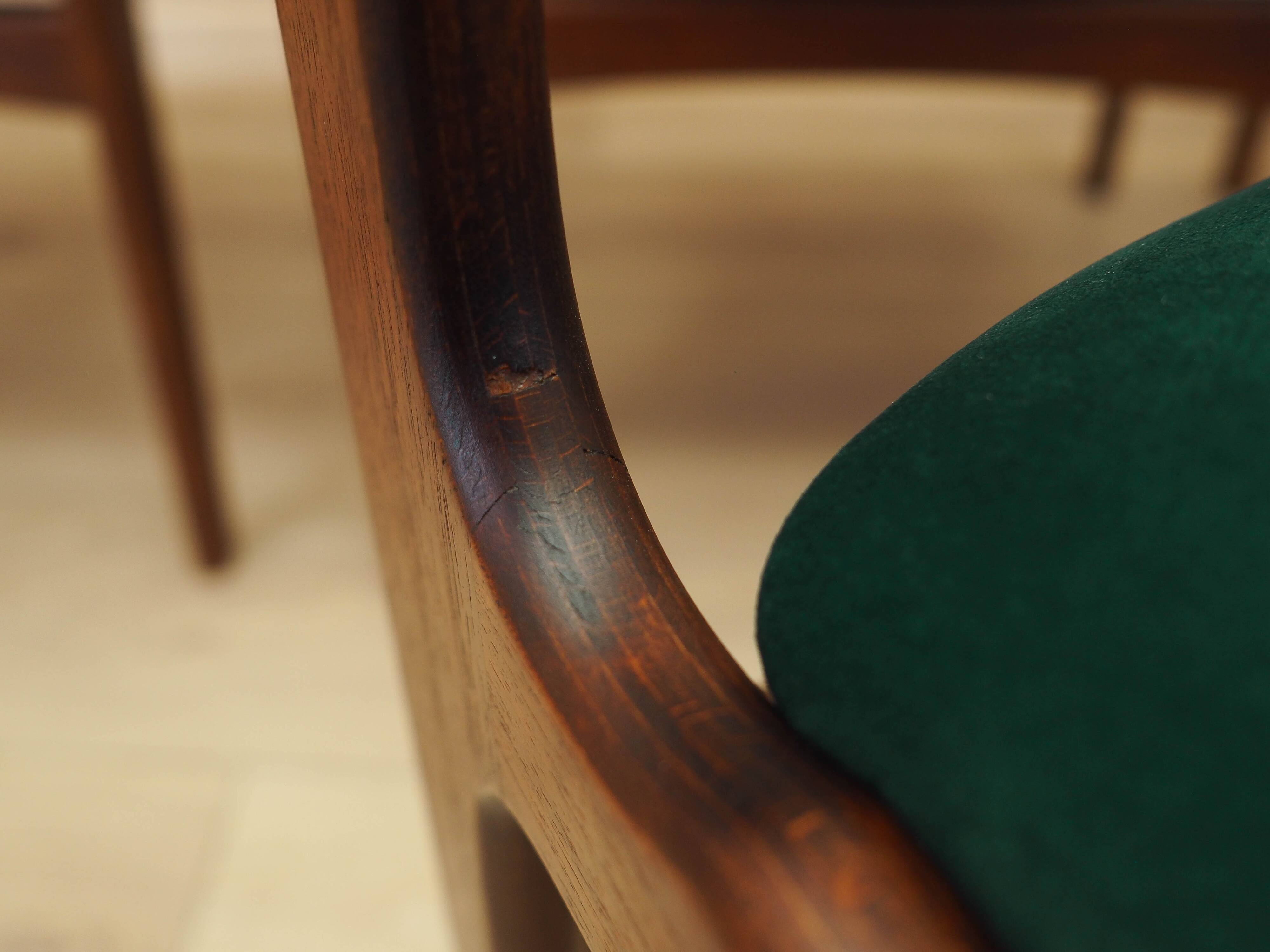 Set of six teak chairs, Danish design, 1970s, production: Denmark