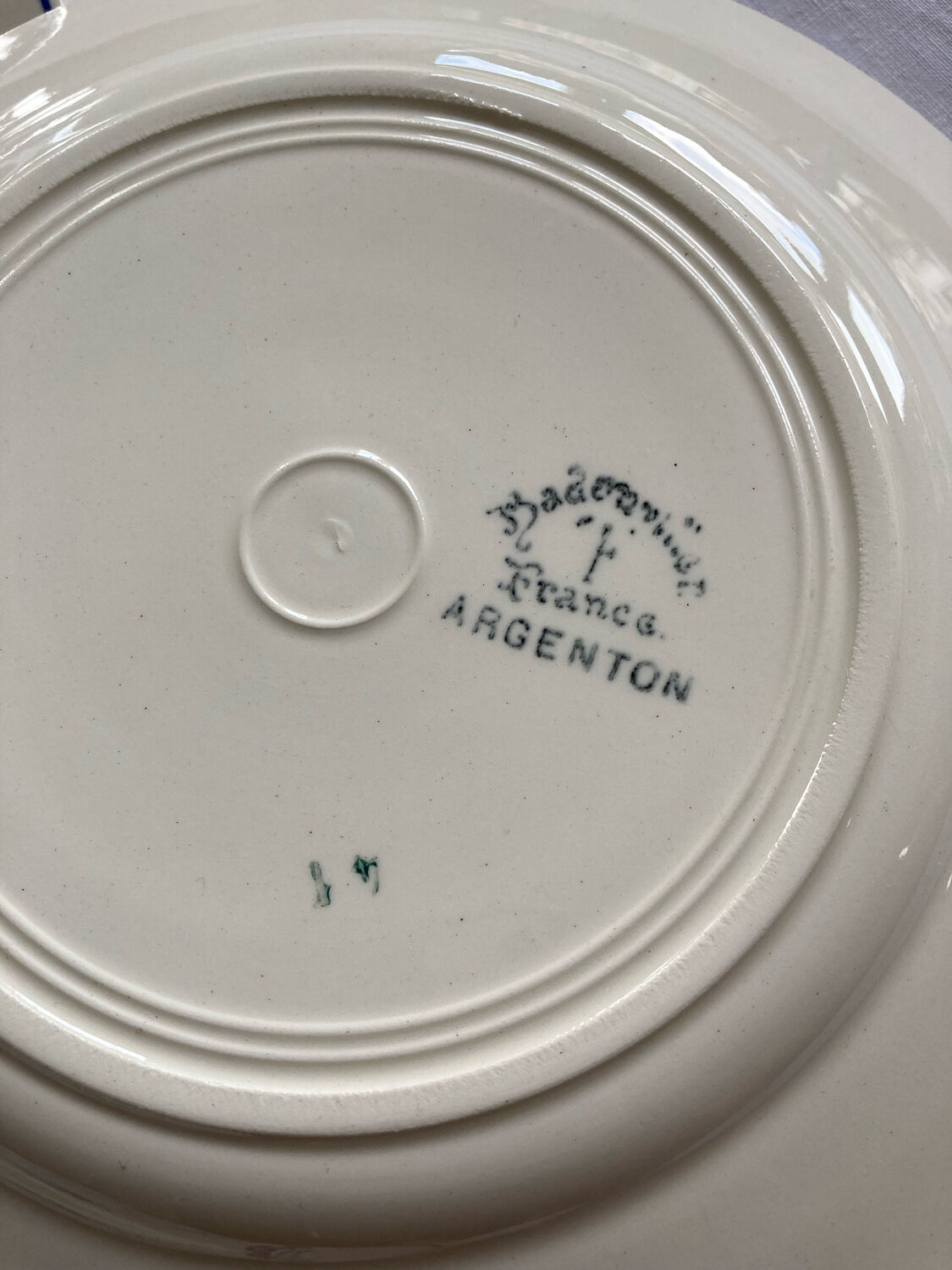 Badonviller dessert plates model Argenton