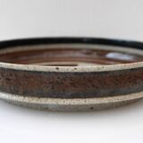 Mid-Century Modern Abstract Large Art Pottery Plate by Inger Persson