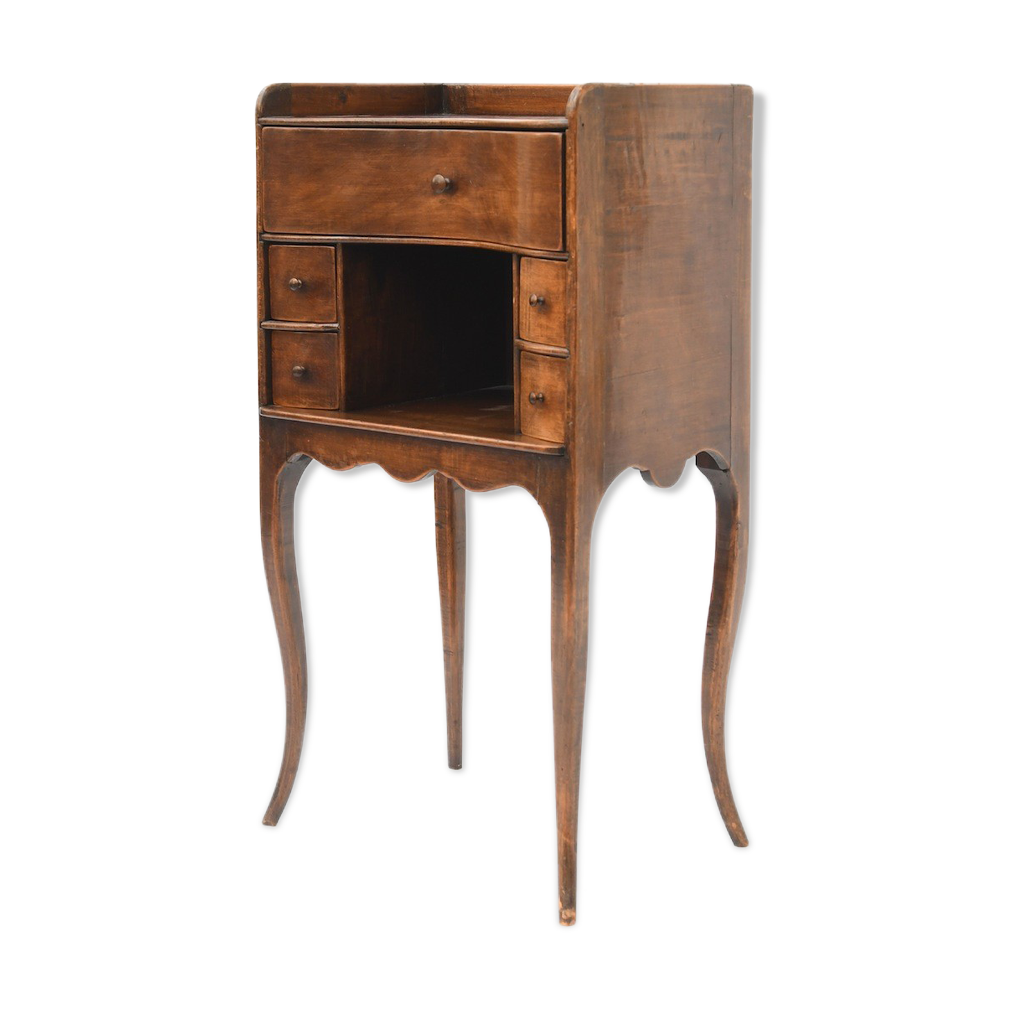 Walnut bedside table
