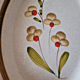 Oval stoneware plate - floral pattern - made in Italy?
