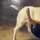 Jean Baptiste Louis Guy? Oil on panel, two bulldogs fighting