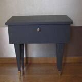 Grey vintage bedside table