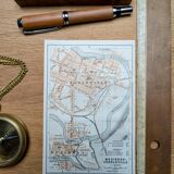 Printed in 1908, map of Charleville-Mézières