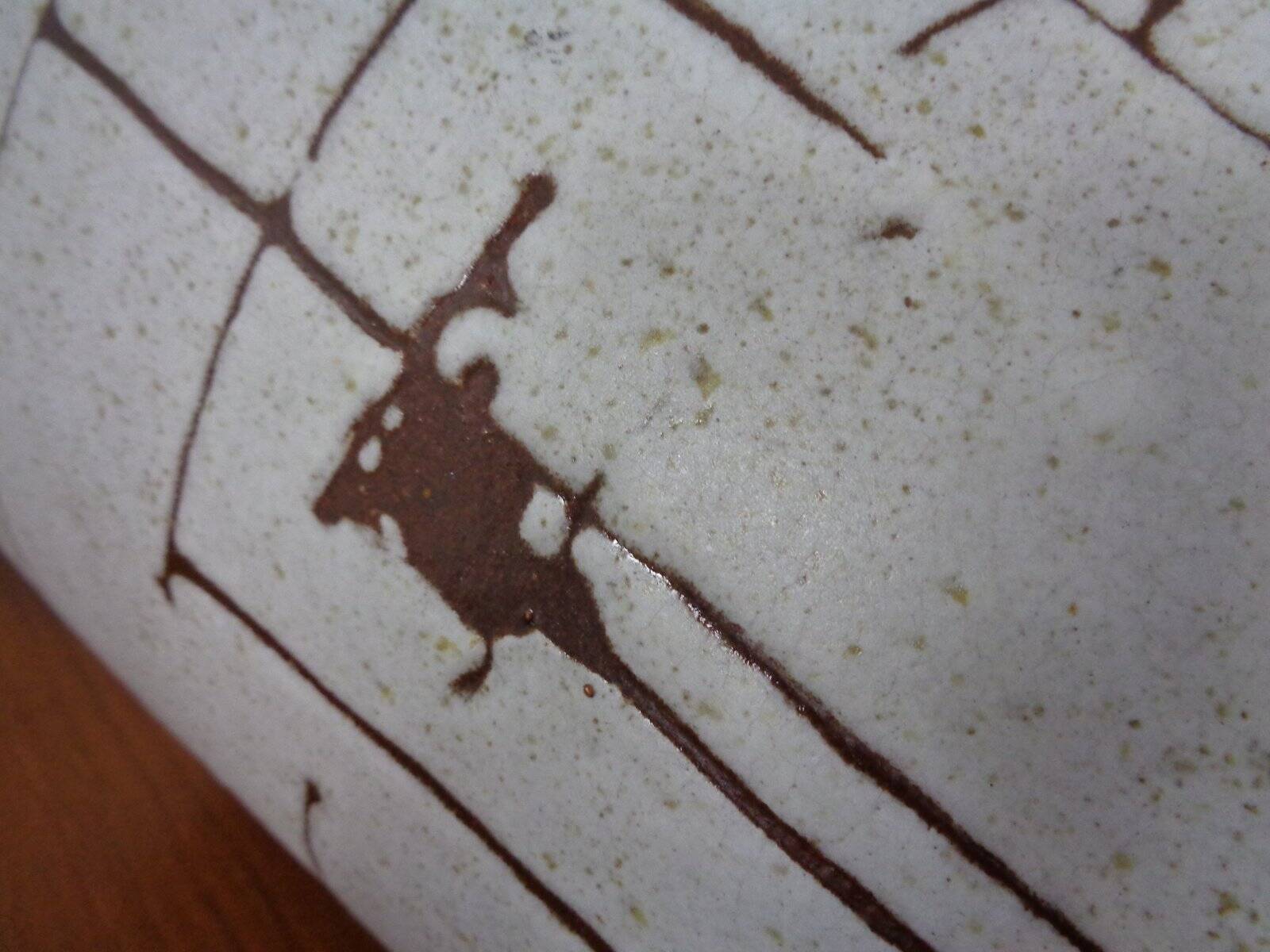 Large lava ceramic cachepot, 1970s