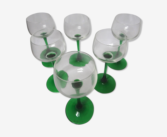 Set de 6 verres à vin d’alsace
