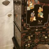 Cabinet, desk, cabinet, lacque from China