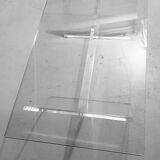 Glass and plexiglass coffee table 1970