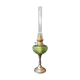 Oil lamp tinted glass and tin