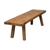 Vintage Oak Butcher's Block Coffee Table/Bench, 1930 s