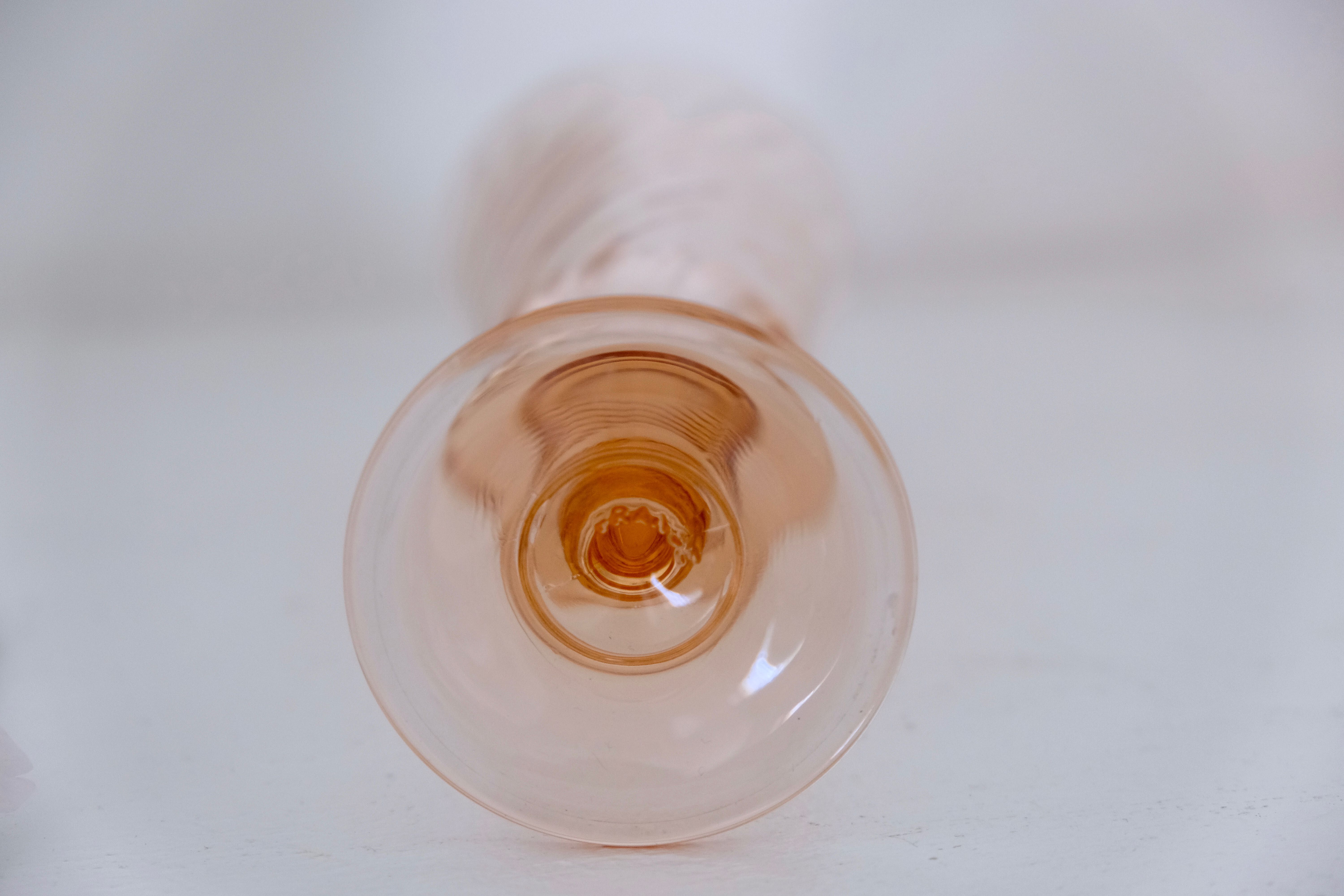 Lot of 12 champagne flutes Rosaline Arcoroc Luminarc