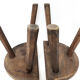 Paire tabourets de ferme tripode 1970