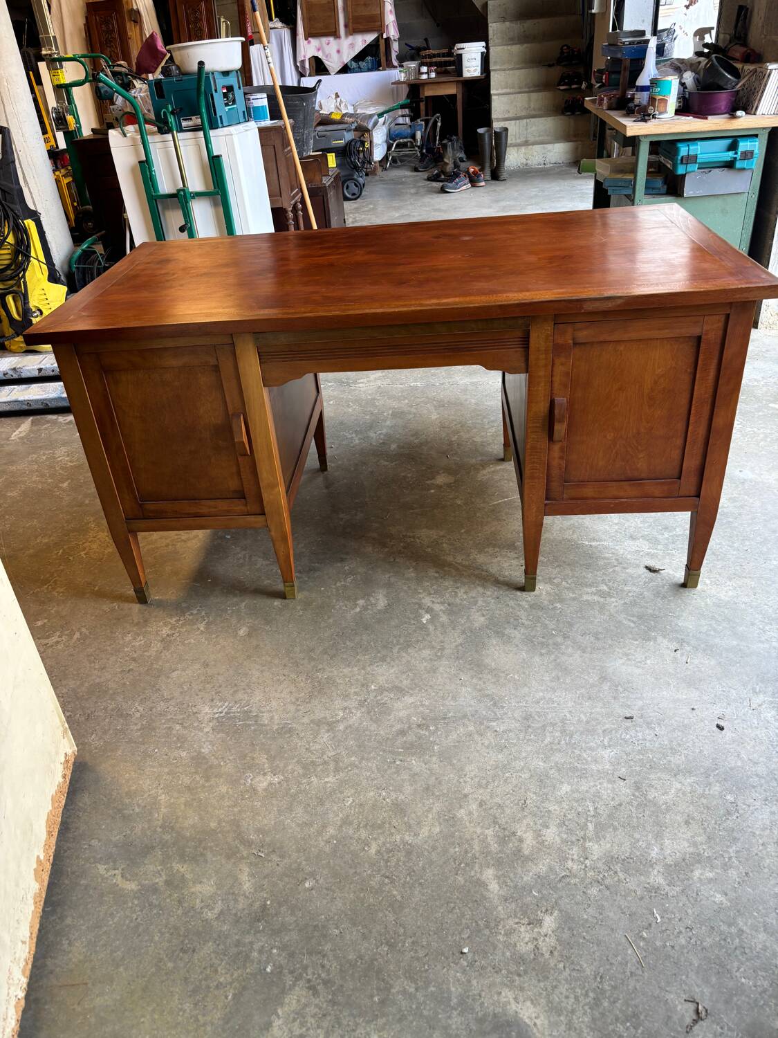 Vintage double-sided minister's desk