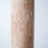 Tessalated pink marble floor lamp