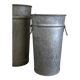 Vase de fleuriste en zinc