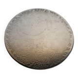 Silver-plated metal trivet English