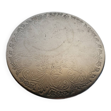 Silver-plated metal trivet English