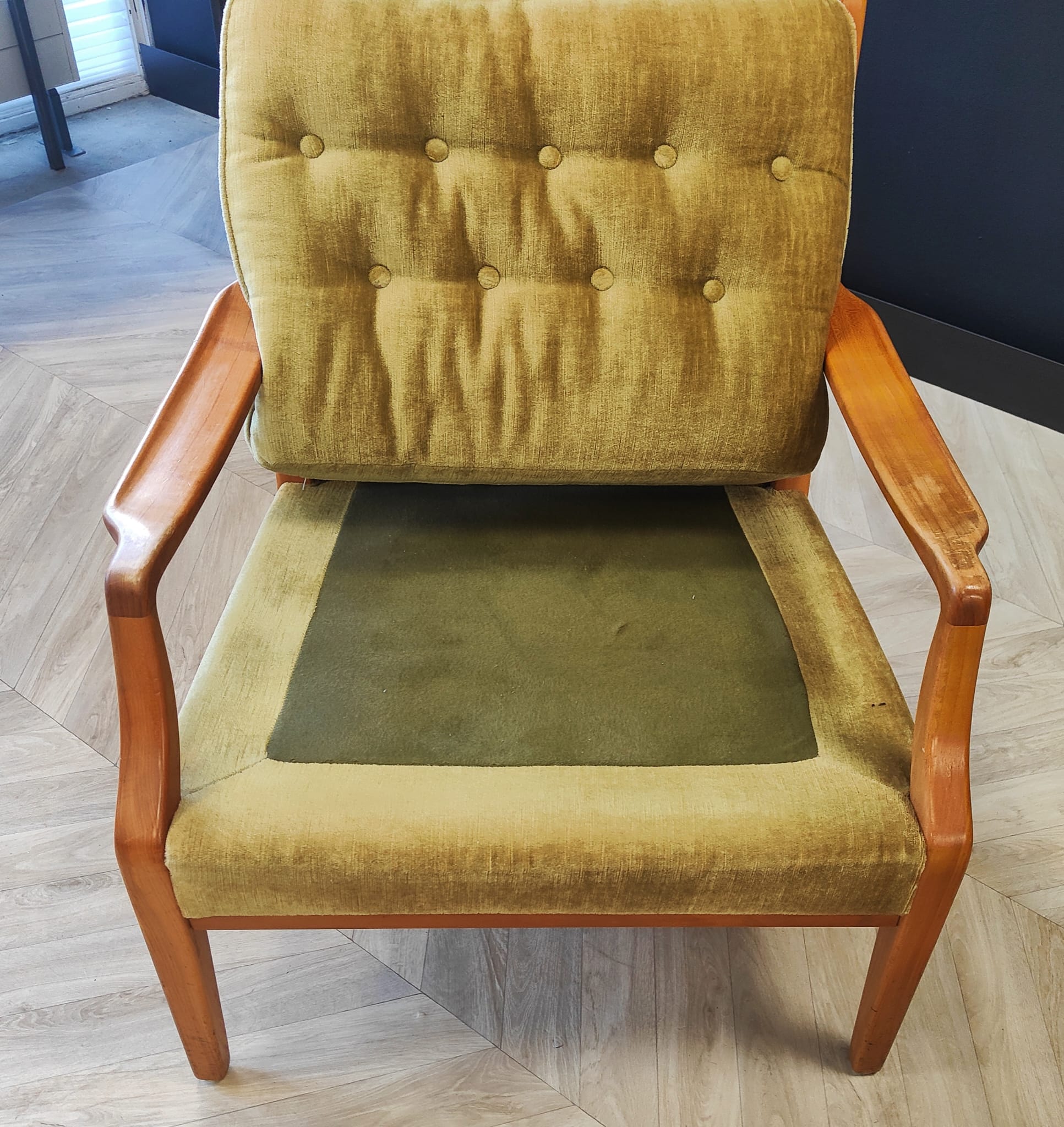 Two mid century armchairs