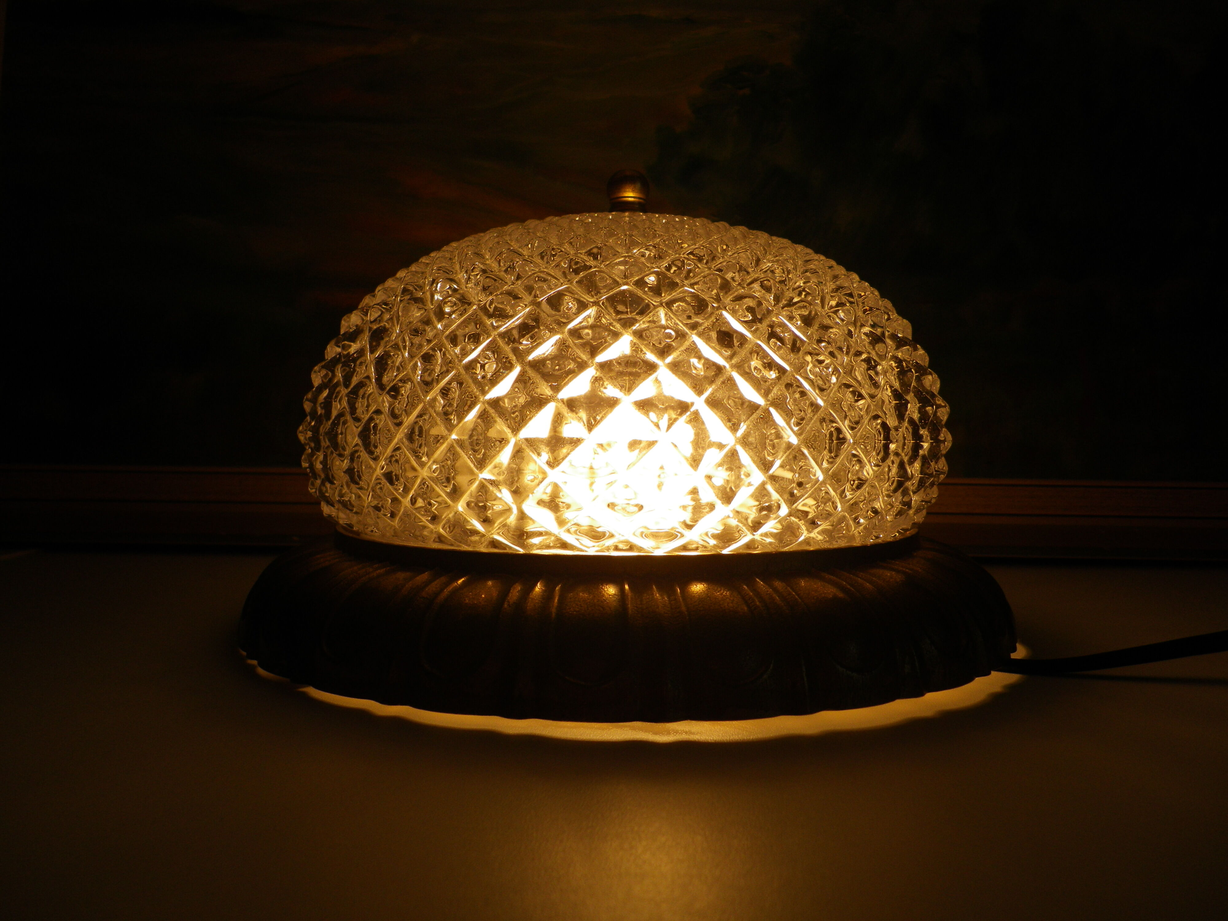 Art Deco-style plafonnier - 1970s