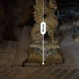 Chenets bronze griffins