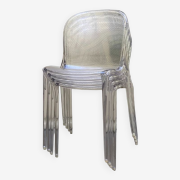 Set of 4 Thalya Kartell edition chairs by Patrick Jouin polycarbonate