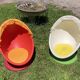 IKEA egg chairs 1980s made in Sweden designer Monika Mulder