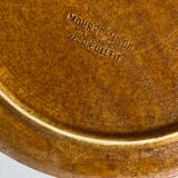 Set of 8 Dieulefit glazed earth plates workshop Mourre Milon 1970