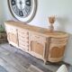Louis XV style buffet in solid cherry wood, renovated.