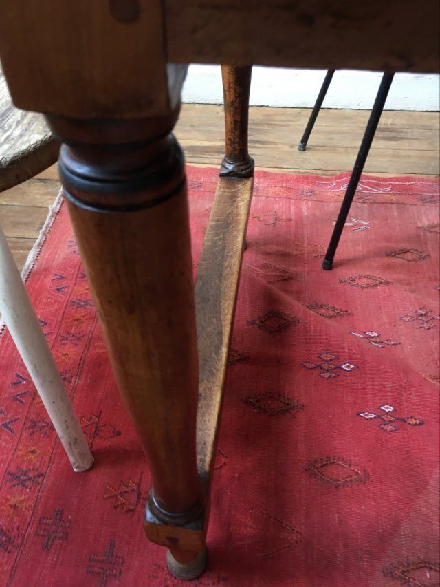 Solid wood farm table